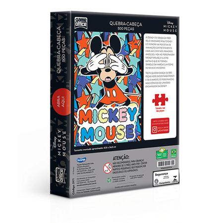 Quebra-Cabeça - Disney - Mickey Mouse - 500 Peças - Game Office - Toyster