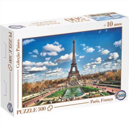 Quebra Cabeça Torre Eiffel Paris França Puzzle 500 Peças Jogos Toia -  Puzzles - Quebra-Cabeça - Magazine Luiza