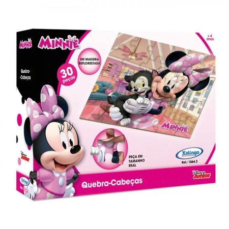 Quebra-Cabeça Minnie Disney 30 peças - Xalingo - Loja Toinho Variedades