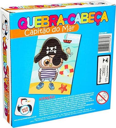 Imagem de Quebra Cabeças Capitão Do Mar 60 Peças Brinquedos Pica Pau