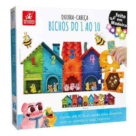 Quebra-Cabeças do 1 ao 10 Brinquedo Infantil Educativo - Brincadeira de  Criança - Quebra Cabeça - Magazine Luiza