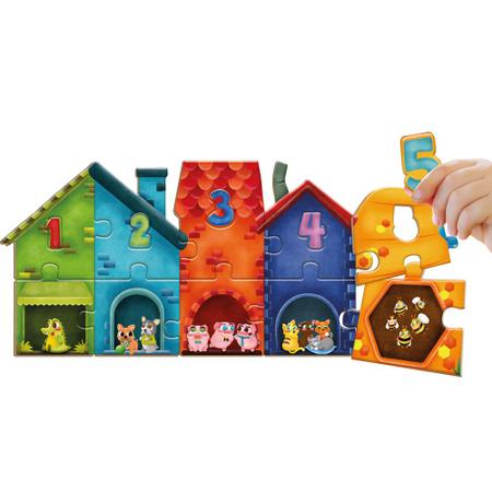 Quebra-Cabeça Infantil Gato Brinquedo Educativo em MDF - Tralalá 4 Kids