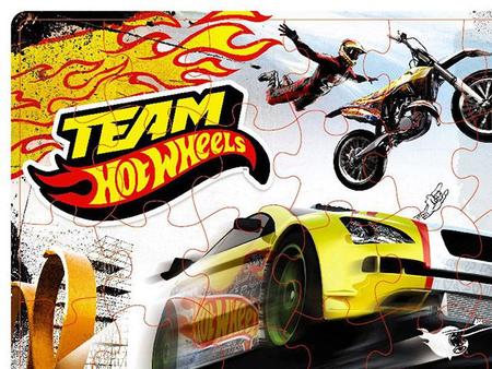 Jogo da Memória Hot Wheels 24 Peças + Quebra Cabeça Hot Wheels