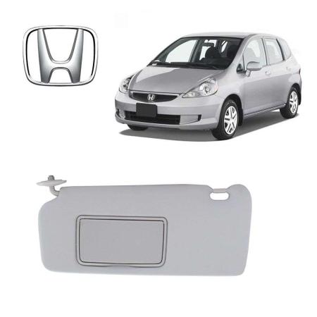 Imagem de Quebra Sol Honda Fit 2006 Espelho Honda Esquerdo