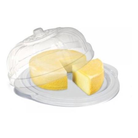 Imagem de Queijeira de plástico prime para queijo com tampa colors - 20cm