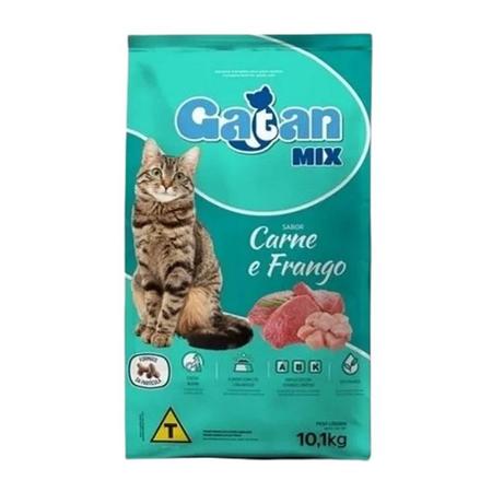 Imagem de Ração de Gato Adulto Gatan Mix Carne e Frango - 10,1 kilos