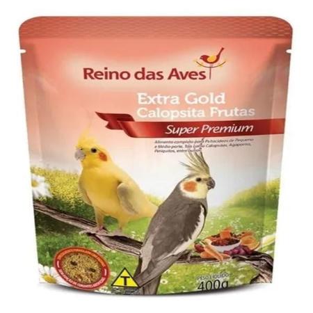 Imagem de Ração Extra Gold Calopsita Frutas 400Gr - Reino Das Aves