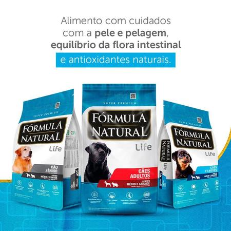 Imagem de Ração Fórmula Natural Life Super Premium para Cães Filhotes Raças Minis e Pequenas - 15 Kg