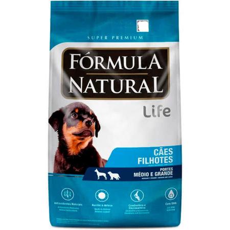 Imagem de Ração Fórmula Natural para Cães Filhotes de Médio e Grande Porte 7kg