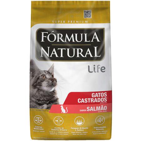 Imagem de Ração Fórmula Natural para Gatos Castrados Salmão 7kg LIFE