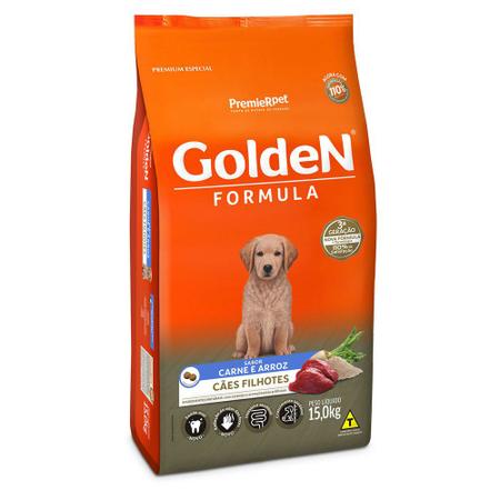 Imagem de Ração Golden Fórmula Para Cães Filhotes Sabor Carne e Arroz