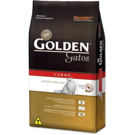 Imagem de Ração Golden Gatos Adultos Carne 3kg