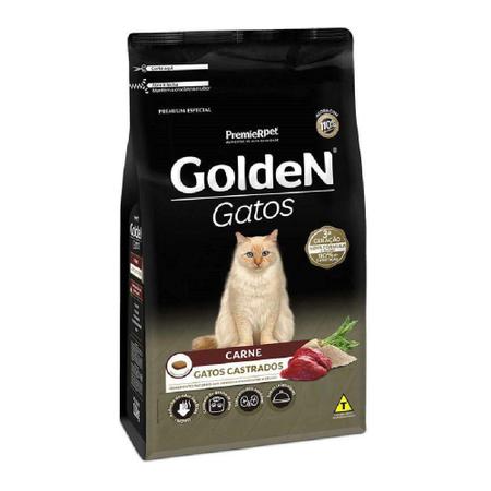 Imagem de Ração Golden Gatos Castrados Carne 3kg