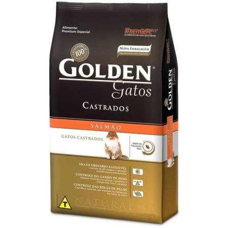Imagem de Ração Golden Gatos Castrados Salmão 10,1kg