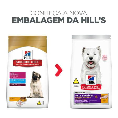 Imagem de Ração Hill's Cães Adultos Pele Sensível Pedaços Pequenos