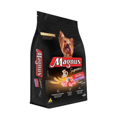 Imagem de Ração Magnus Cães Supreme Adultos Raças Pequenas Frango/Cereais  15Kg