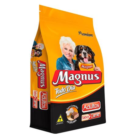 Imagem de Ração Magnus Premium Cães Adultos Todo Dia Carne 25kg