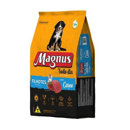 Imagem de Ração Magnus Premium Todo Dia Cães Filhotes Carne - 3Kg 