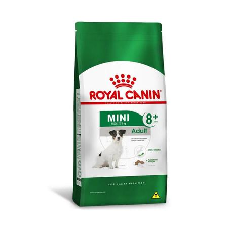 Imagem de Ração Mini Adult 8+ para Cães Adultos de Raças Pequenas com 8 anos ou mais de idade 7,5Kg - Royal Canin