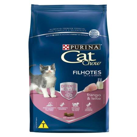 Imagem de Ração Nestlé Purina Cat Chow para Gatos Filhotes sabor Frango e Leite - 10,1kg