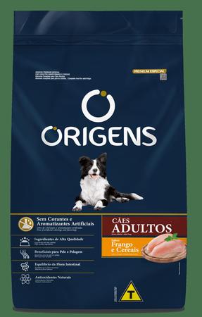Imagem de Ração Origens Para Cães Adultos Sabor Frango e Cereais 15kg