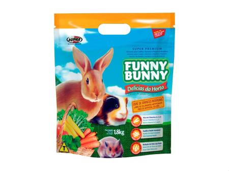 Imagem de Ração P/coelhos Roedores Funny Bunny Delícias Da Horta 1,8kg - SUPRA