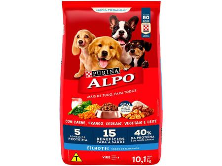 Ração para Cachorro Alpo Receitas Caseiras - Filhote Carne Leite e Cereais  10,1kg - Outros Pets - Magazine Luiza