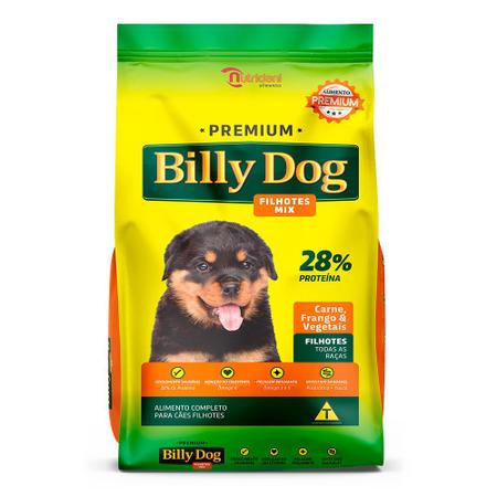 Imagem de Ração Para Cachorro Filhote Billy Dog Premium Mix 8kg