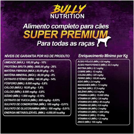 Imagem de Ração Para Cachorros 15 Kg Super Premium Performance Todas as Raças Bully Nutrition