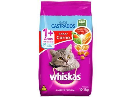 Imagem de Ração para Gato Premium Whiskas Carne Adulto 