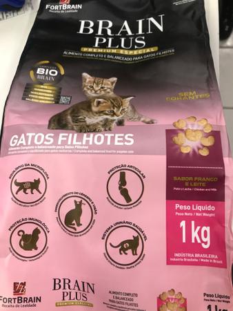 Ração Brain Plus Premium Especial Gatos Filhotes Sabor Frango e Leite -  Nutri Patas