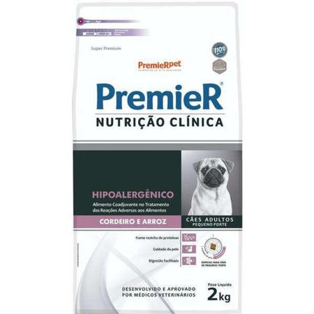 Imagem de Ração Premier Nutrição Clínica Hipoalergênico Cordeiro e Arroz para Cães Adultos Pequeno Porte 2kg