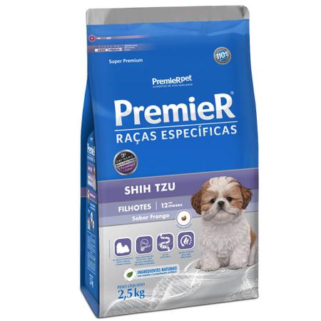 Imagem de Ração Premier Raças Específicas Para Cães Shih Tzu Filhotes Sabor Frango 2,5 Kg