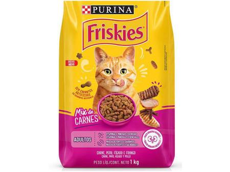 Imagem de Ração Premium para Gato Friskies - Mix de Carnes Adulto 1kg