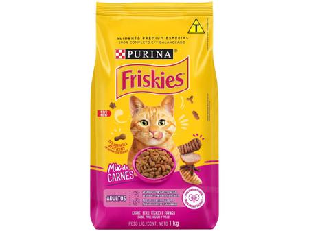 Imagem de Ração Premium para Gato Friskies - Mix de Carnes Adulto 1kg