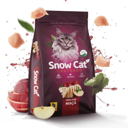 Imagem de Ração Premium Snow Cat Castrado Para Gatos Sabor Peru E Maçã 10,1 Kg