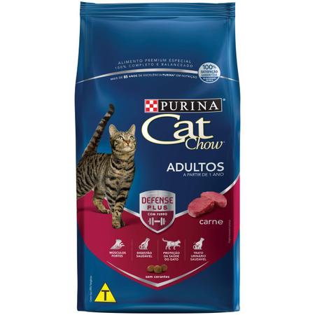 Imagem de Ração Purina Cat Chow Gatos Adultos Carne 10.1Kg