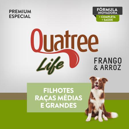 Imagem de Ração Quatree Life Filhote Raça Média e Grande Natural 15 kg