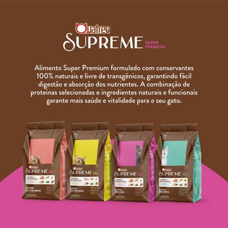 Imagem de Ração Quatree Supreme Gatos Salmão e Batata Doce Super Premium 10,1 kg