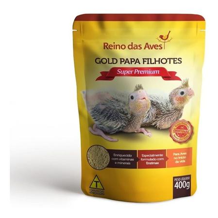 Ração Gold Papa Filhotes 400g Reino Das Aves