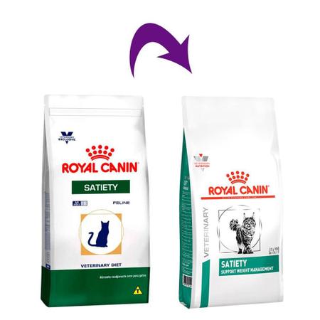 Imagem de Ração Royal Canin Feline Veterinary Diet Satiety para Gatos Obesos - 4 Kg