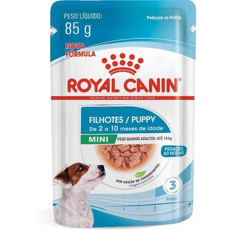 Imagem de Ração Royal Canin Sachê Size Health Nutrition Puppy Wet para Cães Filhotes Raças Pequenas - 85 g