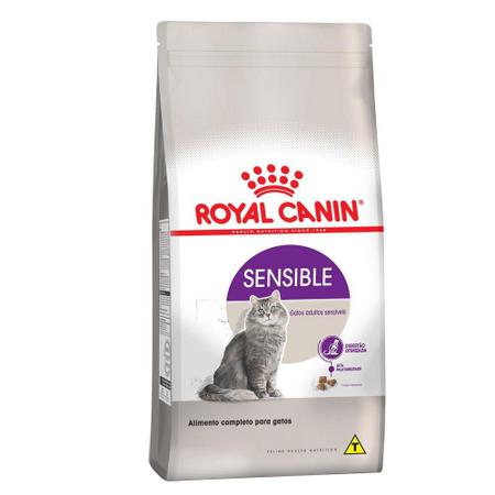 Imagem de Ração Royal Canin Sensible para Gatos Adultos Sensíveis - 1,5 Kg