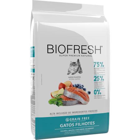Imagem de Ração Seca Biofresh Salmão, Maçãs, Chá Verde e Blueberry para Gatos Filhotes - 400 g