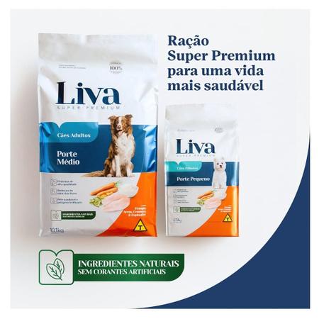 Imagem de Ração Seca Liva Super Premium para Cães Adultos de Raças Pequenas - 2,5 Kg