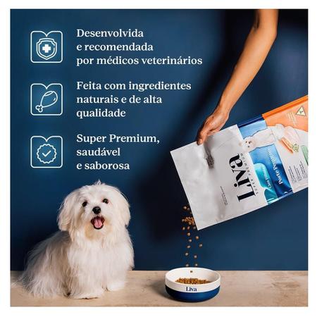 Imagem de Ração Seca Liva Super Premium para Cães Adultos de Raças Pequenas - 2,5 Kg