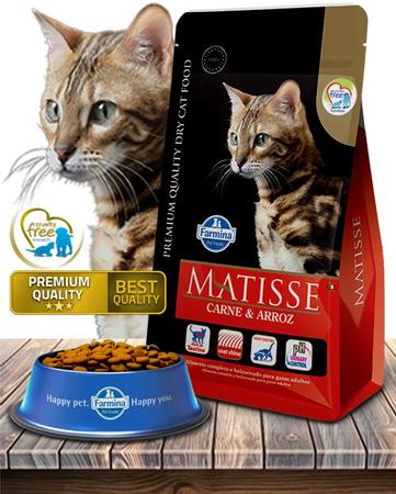Imagem de Ração Seca Matisse Carne e Arroz para Gatos Adultos - 2kg