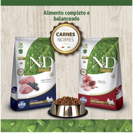 Imagem de Ração Seca ND Prime Canine FrangoRomã Adult Mini Breeds para Cães Adultos de Raças Pequenas - 800g