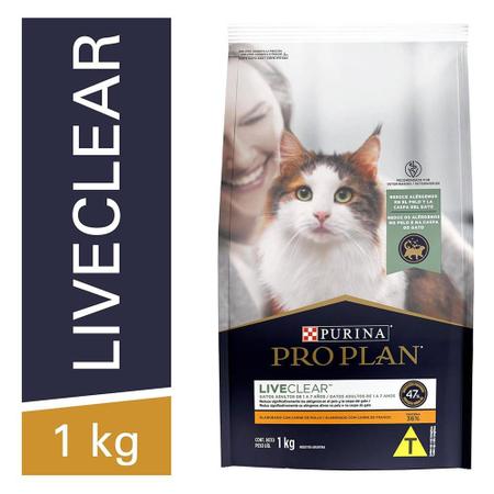 Imagem de Ração Seca Nestlé Purina Pro Plan Live Clear Frango para Gatos Adultos - 1 Kg