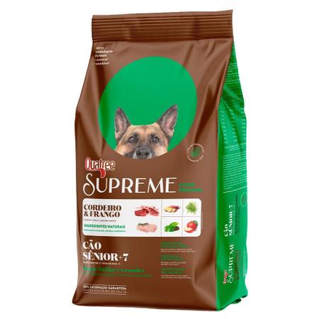 Imagem de Ração Seca Quatree Supreme Cordeiro e Frango Cães Sênior +7 Raças Médias e Grandes - 15 Kg